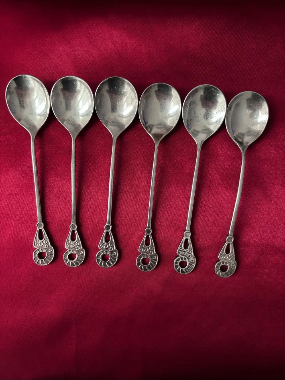 Vintage Silver Tea Spoons - Set of 6